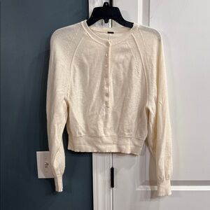 Free People Porta Cashmere Henley Sweater